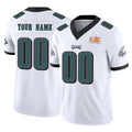Moorv Custom P.Eagles White Limited Vapor F.U.S.E. Super Bowl LIX Home Game Any Name & Numbers Stitched Jerseys
