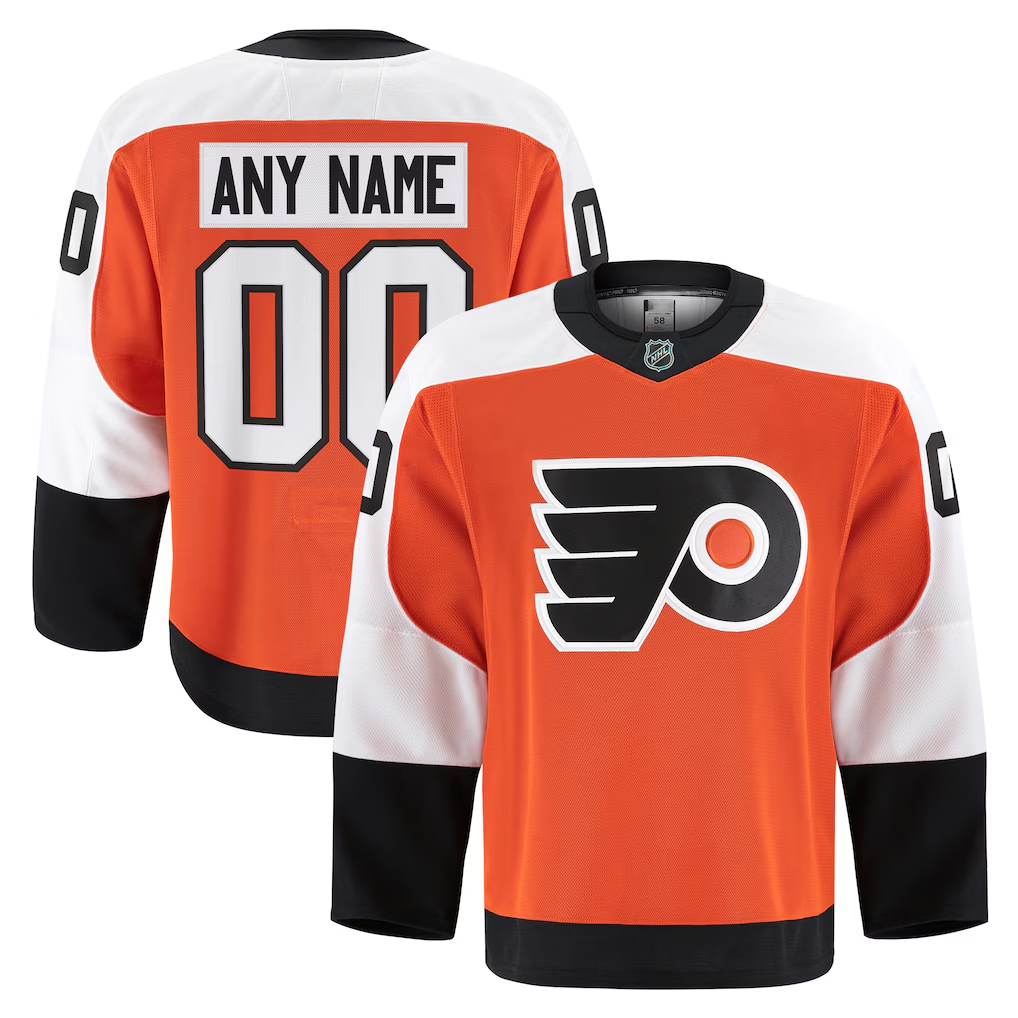 Moorv Custom P.Flyers Orange Home Authentic Pro Jerseys