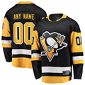 Moorv Custom P.Penguins Black Home Breakaway Jerseys