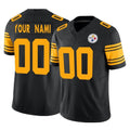 Moorv Custom P.Steelers Black Limited 2nd Alternate Vapor F.U.S.E. Home Game Any Name & Numbers Stitched Jerseys