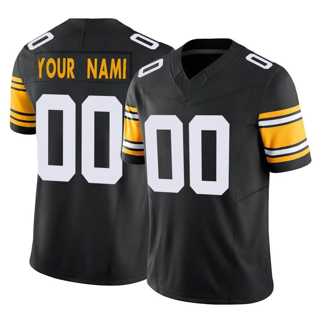 Moorv Custom P.Steelers Black Limited Alternate Vapor F.U.S.E. Home Game Any Name & Numbers Stitched Jerseys