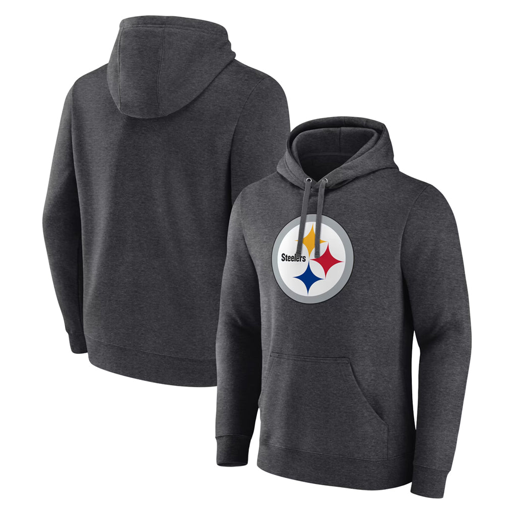 Moorv Custom P.Steelers Gray Pullover Hoodies Limited Any Name & Numbers  Stitched Jerseys