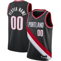 Moorv Custom PT.Blazers Black 202021 Swingman Stitched Jerseys- Icon Edition
