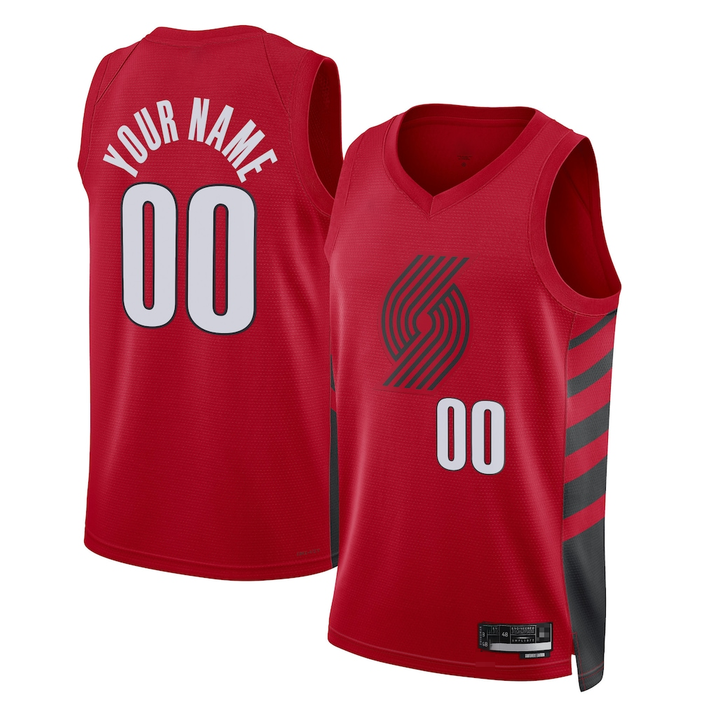 Moorv Custom PT.Blazers Red 202223 Swingman Stitched Jerseys - Statement Edition