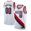 Moorv Custom PT.Blazers White Swingman Stitched Jerseys- Association Edition