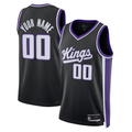 Moorv Custom S.Kings Black Swingman Stitched Jerseys - Icon Edition