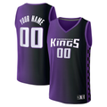 Moorv Custom S.Kings Purple Fast Break Replica Stitched Jerseys - Statement Edition