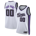 Moorv Custom S.Kings White Swingman Stitched Jerseys - Association Edition