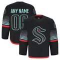Moorv Custom S.Kraken Black Alternate Authentic Pro Jerseys