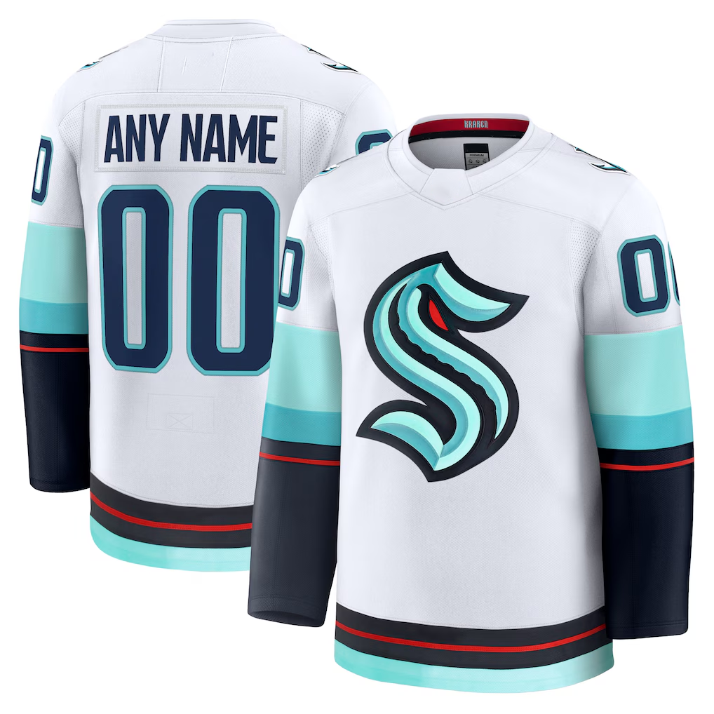 Moorv Custom S.Kraken White Away Premium Jerseys