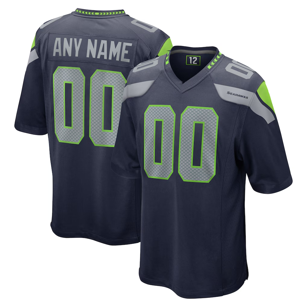 Moorv Custom S.Seahawks College Navy Game Stitched Jerseys