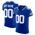 Moorv Custom S.Seahawks  Royal Alternate Vapor F.U.S.E. Elite Stitched Jerseys