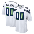 Moorv Custom S.Seahawks White Game Stitched Jerseys