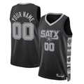 Moorv Custom SA.Spurs Black 202223 Swingman Stitched Jerseys - Statement Edition