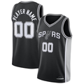 Moorv Custom SA.Spurs Black Fast Break Replica Jerseys - Statement Edition