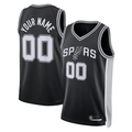 Moorv Custom SA.Spurs Black Fast Break Replica Stitched Stitched Jerseys - Icon Edition