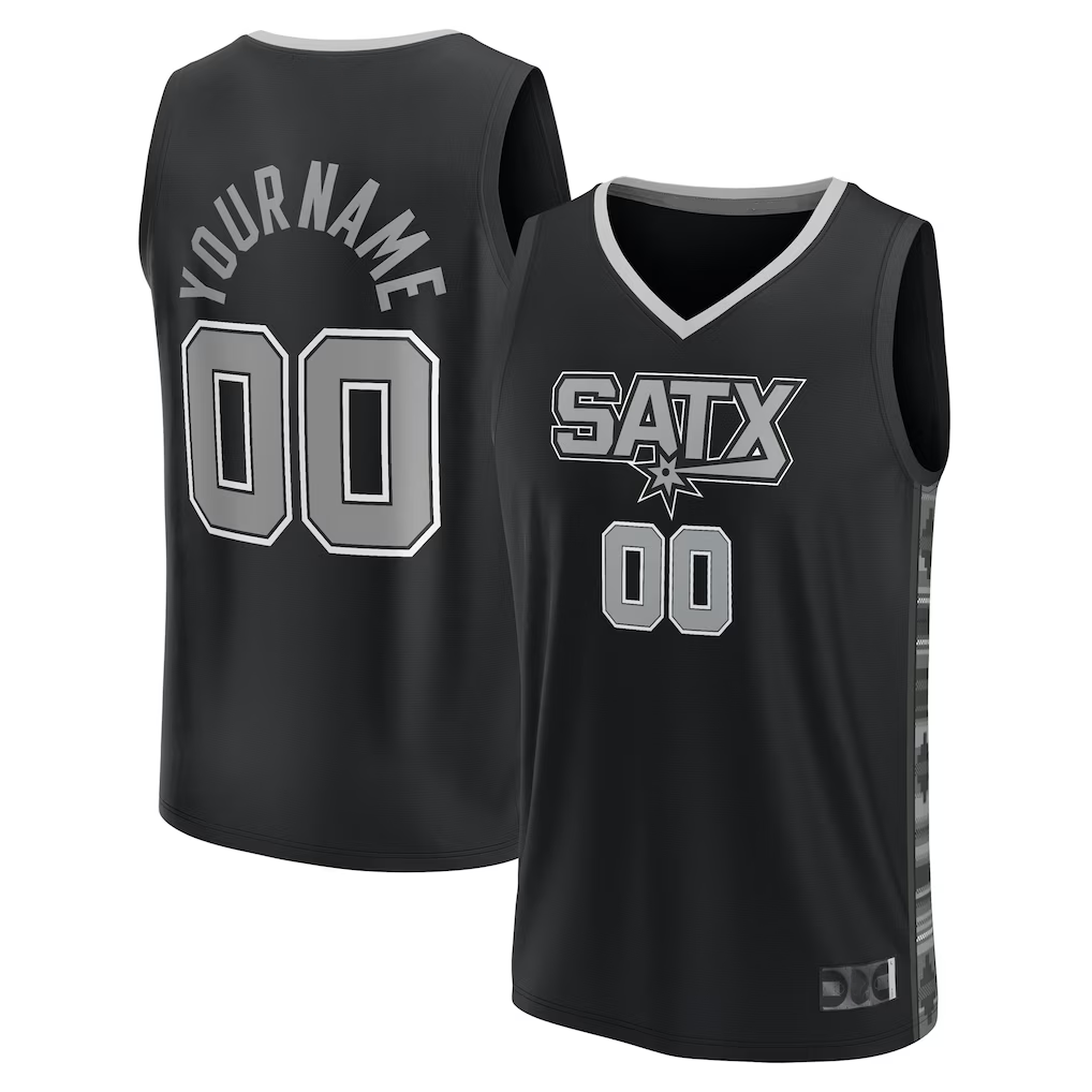 Moorv Custom SA.Spurs Black 202223 Swingman Jerseys - Statement Edition£¨¸±±¾£©