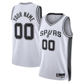Moorv Custom SA.SpursWhite Swingman Stitched Jerseys- Association Edition