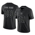 Moorv Custom SF.49ers Black Limited Reflective Home Game Any Name & Numbers Stitched Jerseys