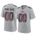 Moorv Custom SF.49ers Gray Atmosphere Fashion Home Game Any Name & Numbers Stitched Jerseys