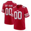 Moorv Custom SF.49ers Red Game Home Any Name & Numbers Stitched Jerseys