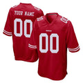 Moorv Custom SF.49ers Red Home Game Any Name & Numbers Stitched Jerseys