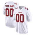 Moorv Custom SF.49ers White Fashion Home Game Any Name & Numbers Stitched Jerseys
