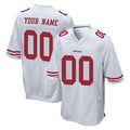 Moorv Custom SF.49ers White Home Game Any Name & Numbers Stitched Jerseys