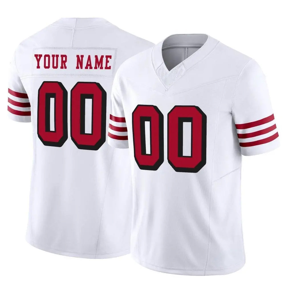 Moorv Custom SF.49ers White Limited Alternate Vapor F.U.S.E. Home Game Any Name & Numbers Stitched Jerseys