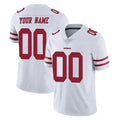 Moorv Custom SF.49ers White Limited Vapor Untouchable Home Game Any Name & Numbers Stitched Jerseys