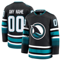 Moorv Custom SJ.Sharks Black Alternate Premium Jerseys