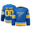 Moorv Custom SL.Blues Blue Home Authentic Pro Jerseys