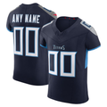 Moorv Custom T.Titans Navy Vapor F.U.S.E. Elite Stitched Jerseys