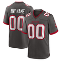 Moorv Custom TB.Buccaneers Pewter Alternate Game Stitched Jerseys
