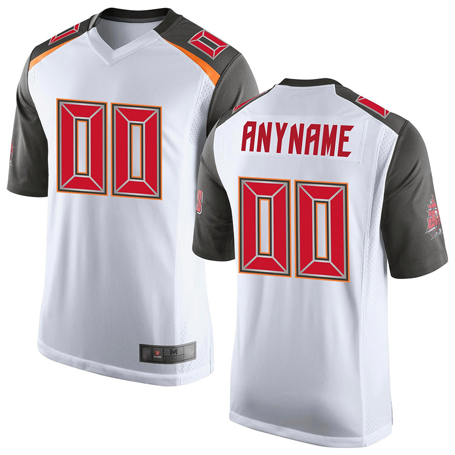 Moorv Custom TB.Buccaneers White Game Stitched Jerseys