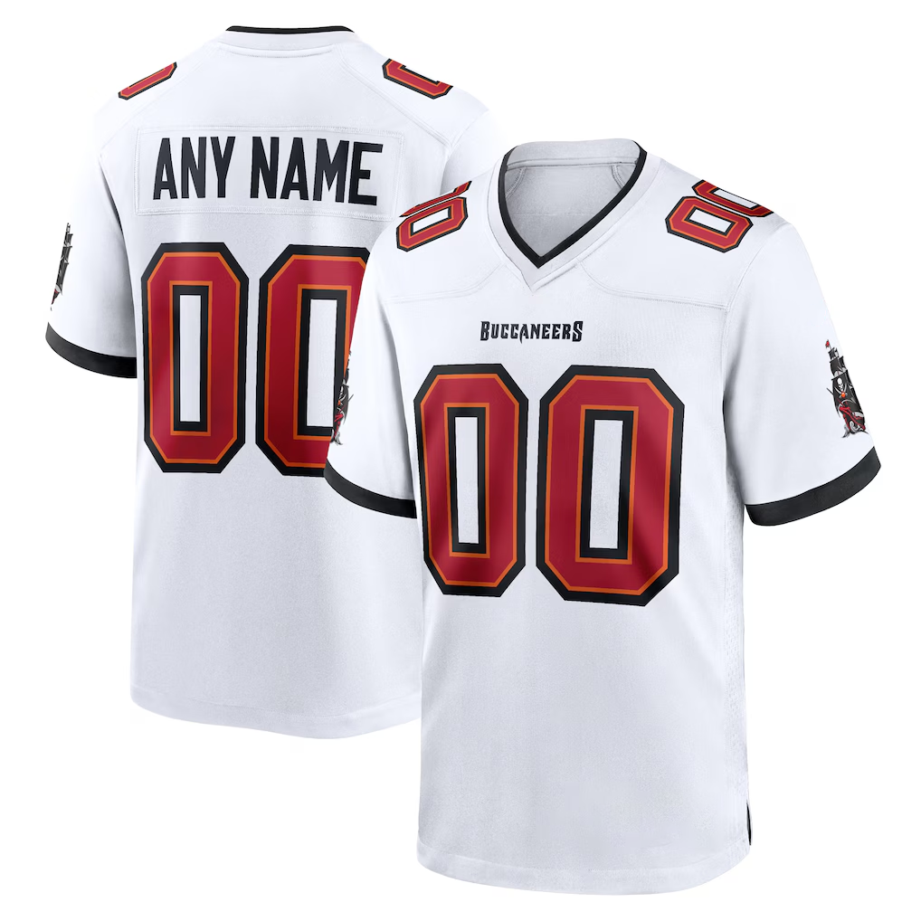 Moorv Custom TB.Buccaneers White Team Game Stitched Jerseys