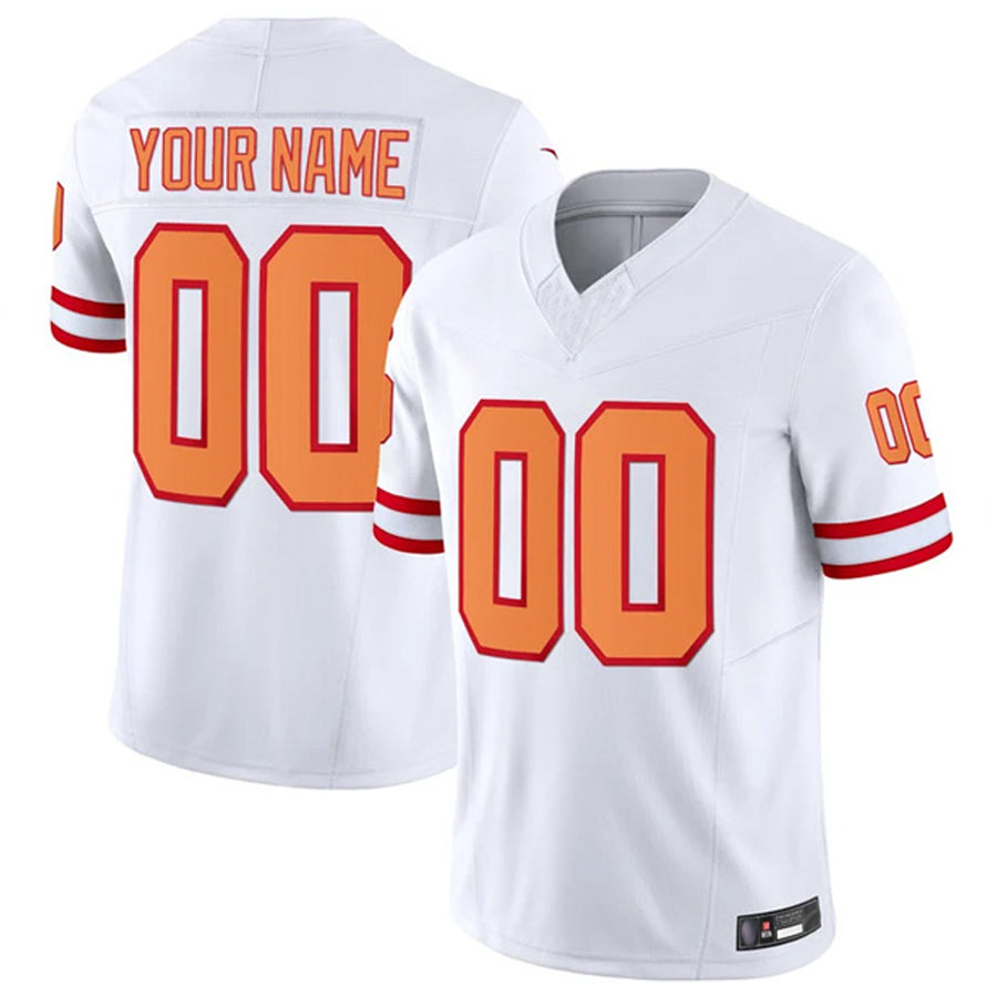 Moorv Custom TB.Buccaneers White Vapor F.U.S.E. Limited Stitched Jerseys