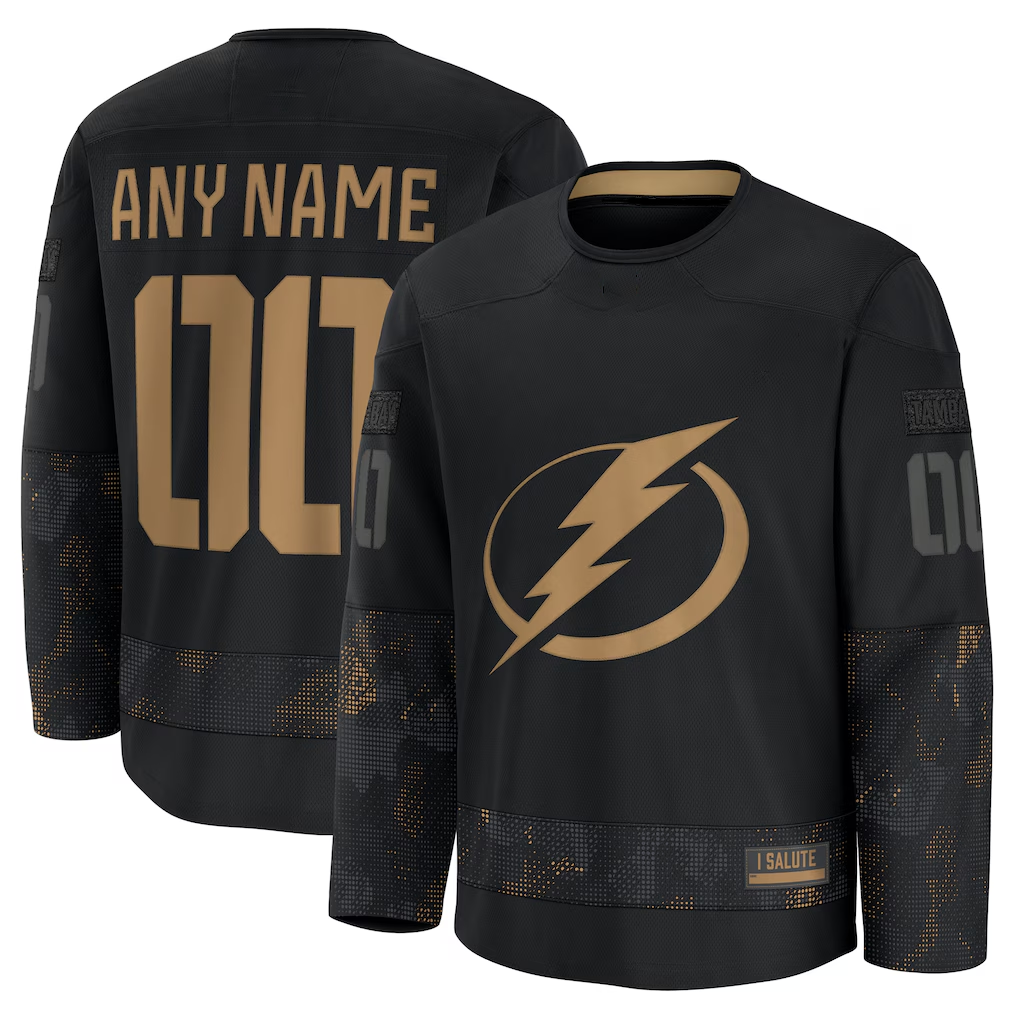 Moorv Custom TB.Lightning Black 2024 Military Appreciation Practice Jerseys