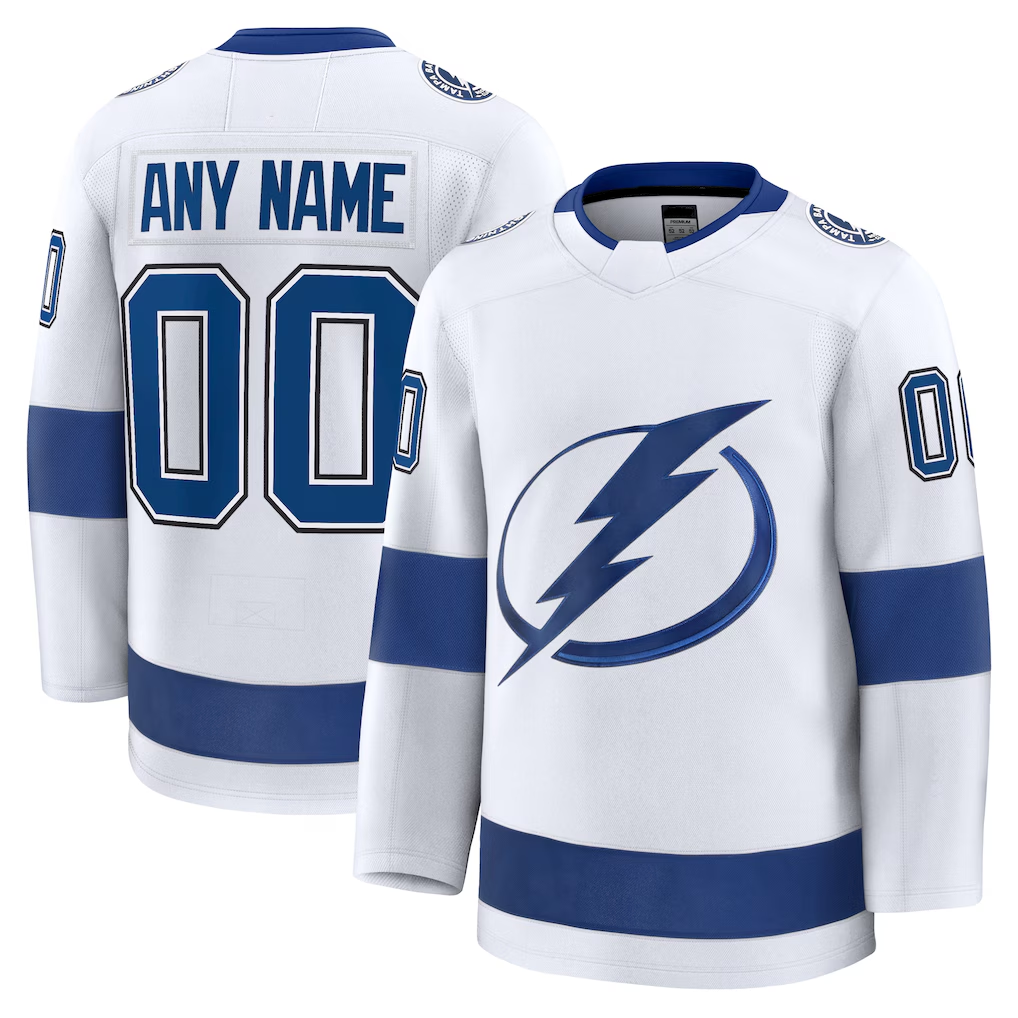 Moorv Custom TB.Lightning White Away Premium Jerseys