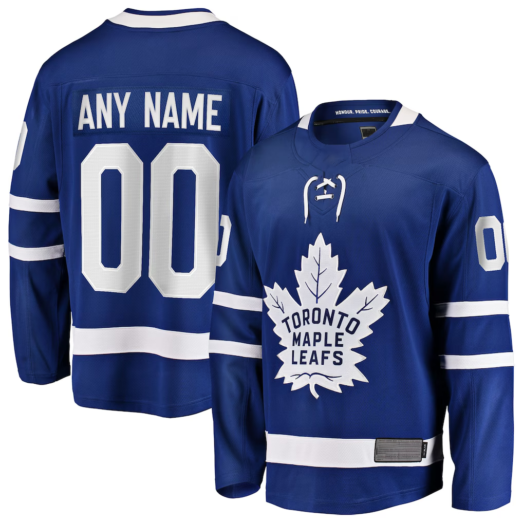 Moorv Custom TM.Leafs Blue Home Breakaway Jerseys