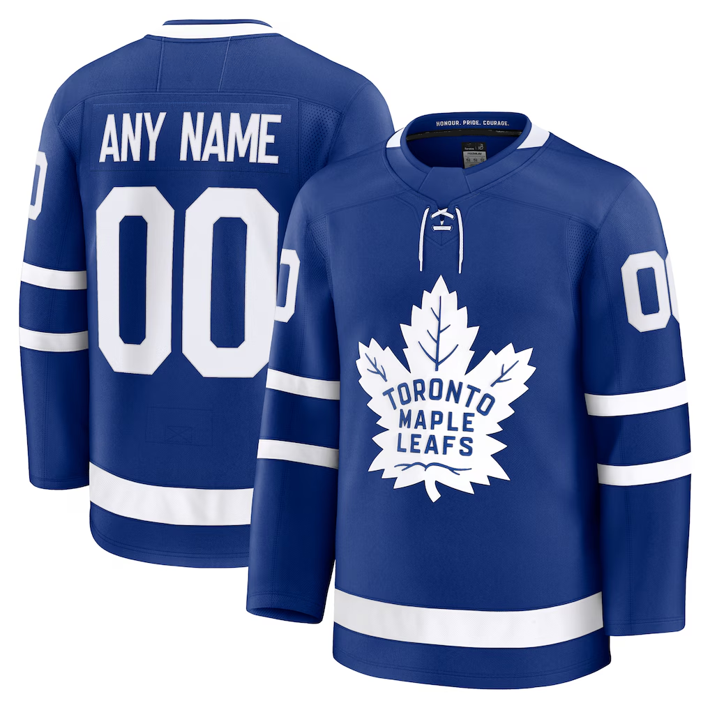 Moorv Custom TM.Leafs Blue Home Premium Jerseys