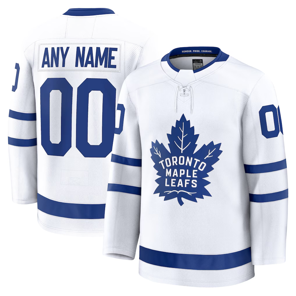 Moorv Custom TM.Leafs White Away Premium Jerseys