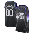 Moorv Custom U.Jazz Black 2025 Swingman Stitched Jerseys - Statement Edition