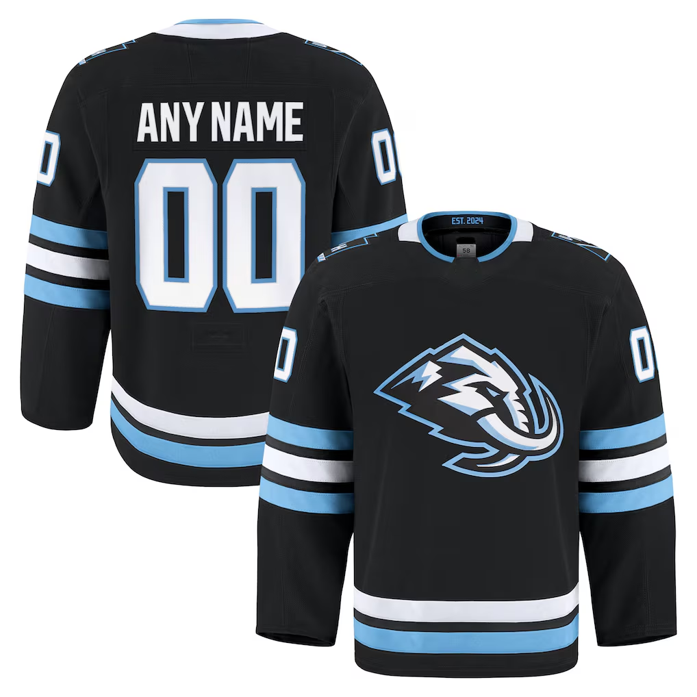 Moorv Custom U.Mammoth Black Home Authentic Pro Jerseys