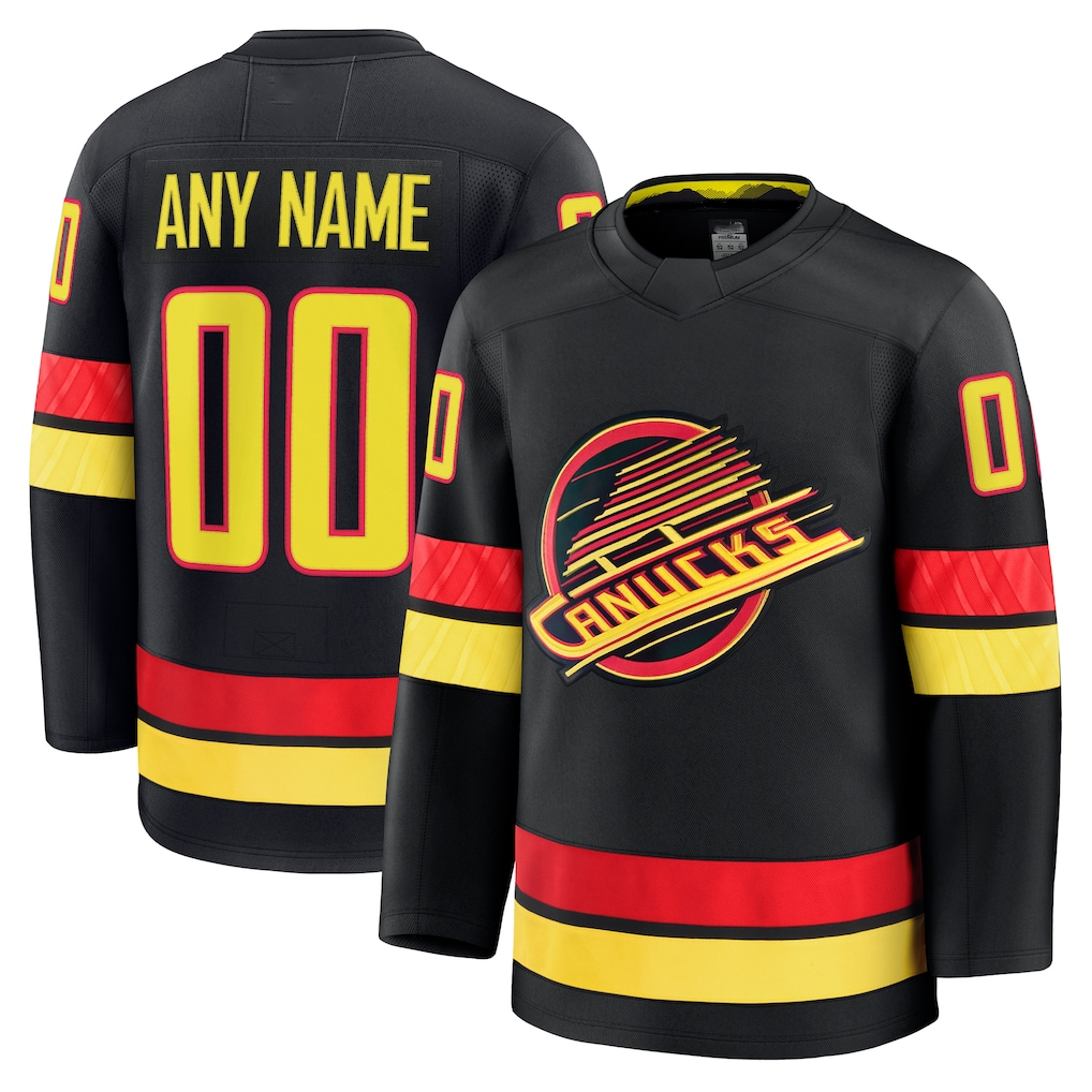Moorv Custom V.Canucks Black Alternate Premium Jerseys