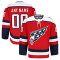 Moorv Custom W.Capitals Red Alternate Authentic Pro Jerseys