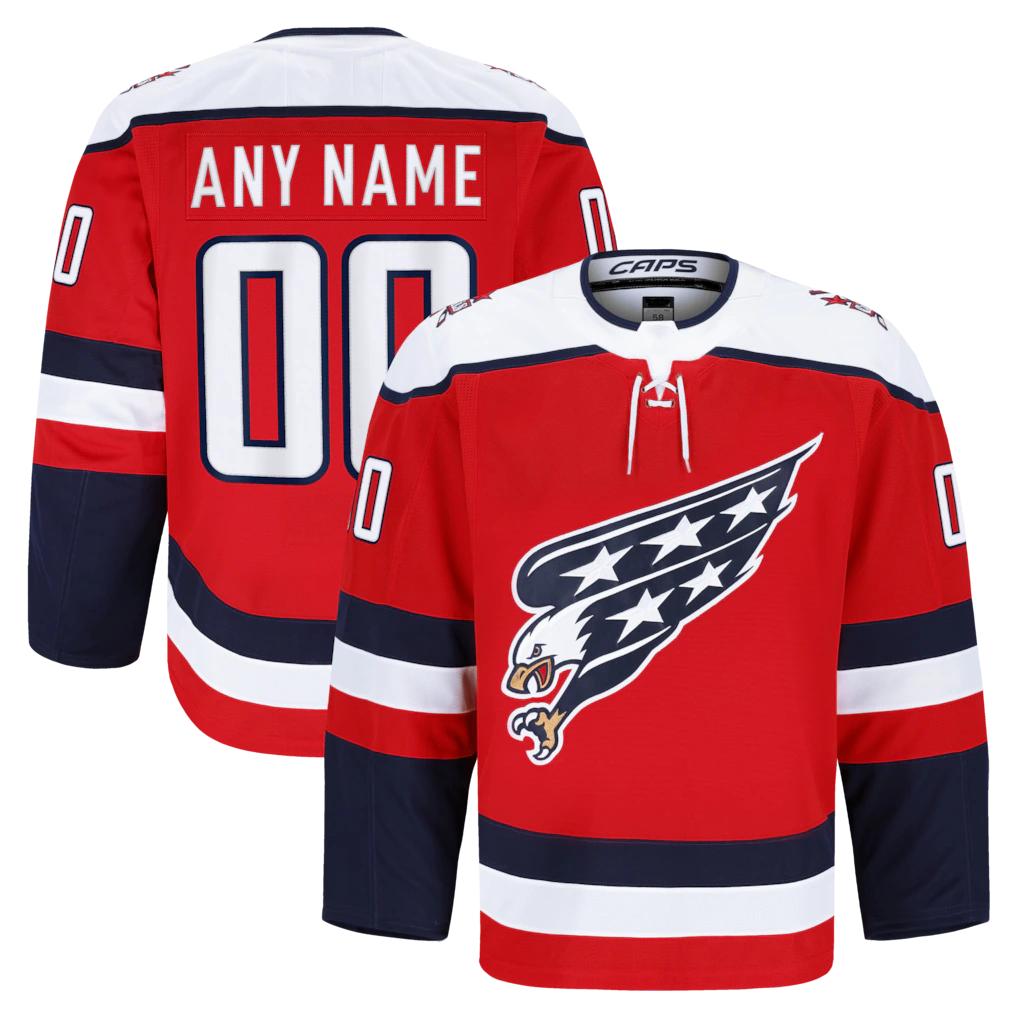 Moorv Custom W.Capitals Red Alternate Authentic Pro Jerseys
