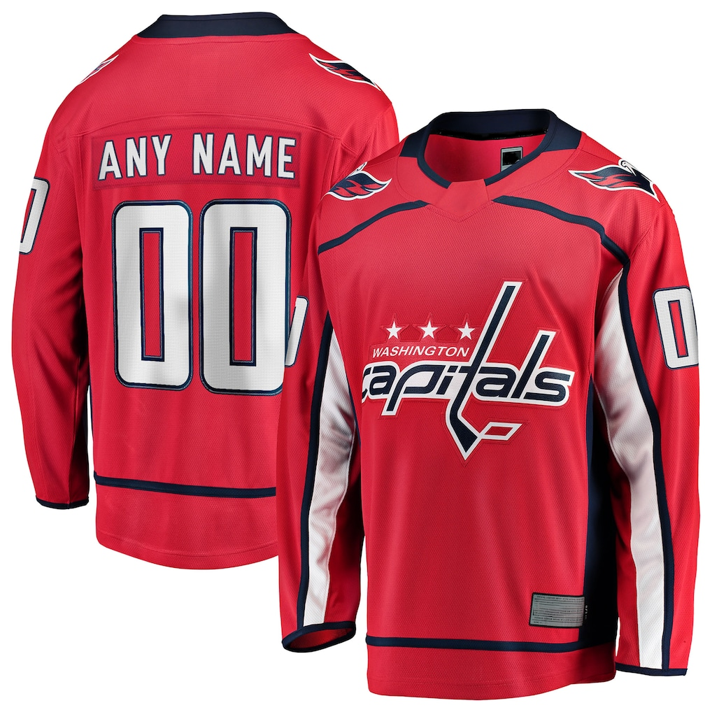 Moorv Custom W.Capitals Red Home Premium Jerseys