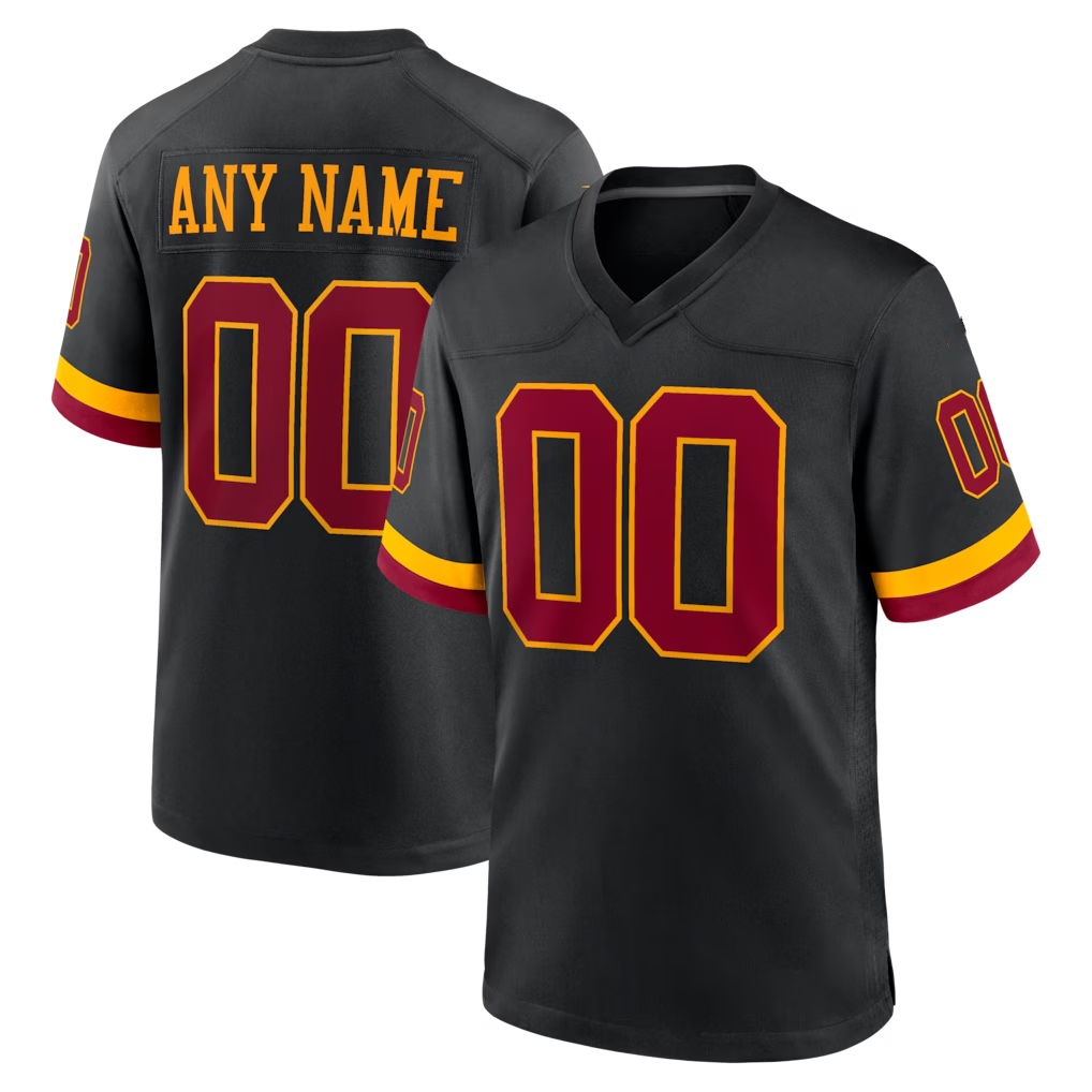 Moorv Custom W.Commanders Black Hail Raiser Alternate Game Stitched Jerseys