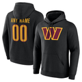 Moorv Custom W.Commanders Black Team Authentic Personalized Name & Number Hoodie Stitched Jerseys